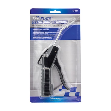 Plews-Edelmann Tru-Flate Plastic Pistol-Grip Air Blow Gun 1/4 in. FNPT 18-325